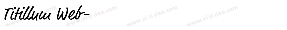 Titillum Web字体转换